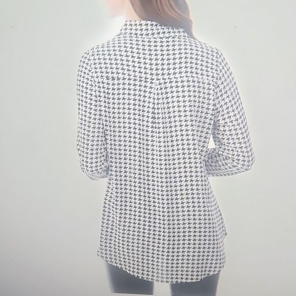 LIVRANIA WOMAN BUTTON DOWN BLOUSE M - Picture 2 of 4